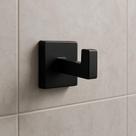 Gancho Cabide Toalha Para Banheiro Lavabo Aço Inox 304 - Preto