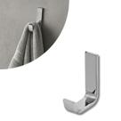 Gancho Cabide Unico Inox Cromado Fixação Dupla Banheiro/Lavabo - Reforçado