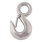 Gancho Com Olhal Em Aço Inox 8 Mm Para Cabo De Aço e Cordas