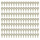 Gancho Com Rosca Pitão 9mm Dourado Para Bijuterias Artesanato 300 Peças