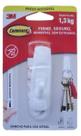 Gancho Command 3m Medio Branco Uso geral Ate 1,3kg Blister
