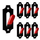 Gancho de armazenamento LAJIAOZ Skull Hangers, 6 unidades de silicone vermelho