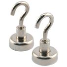 Gancho de armazenamento Master Magnetics 07632, pacote com 2 unidades, cromo e neodímio