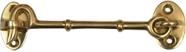 Gancho de cabine A29 Iron Eye Latch em latão polido 12 cm