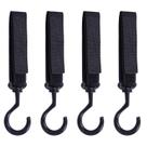 Gancho de encosto de cabeça para assento de carro Wisdompro Black, pacote com 4 unidades de nylon Gancho de encosto de cabeça para assento de carro Wisdompro Black, pacote com 4 unidades de nylon
