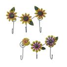 Gancho de Ferro Triplo Flores Para Chapeu Bolsa Bone Enfeite Pendura Sortido Kit Com 2 (pt-c-e)