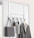 Gancho de ganchos Over The Door KitchLife Long L40U 40 cm branco