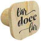 Gancho de madeira lar doce lar 5,5x5,5x4,6 Gancho de madeira lar doce lar 5,5x5,5x4,6