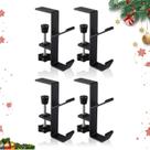 Gancho de mesa Guojanfon Clamp-On, pacote com 4 unidades, metal preto