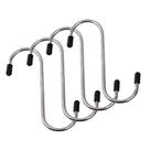 Gancho De Metal Tipo S Multiuso Guarda Roupa 10cm 4 Unidades