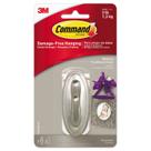 Gancho de parede 3M Command Medium Traditional Brushed Nickel