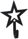 Gancho de Parede Estrela Pequena em Ferro Forjado 7,5 cm