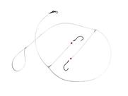 Gancho de pesca de aço de alto carbono 2/0 com linha Berkley de 18 kg