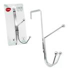 Gancho De Porta Cabide Triplo Organizador Metal Cromado