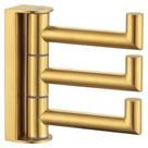 Gancho de toalha APluSee Swivel 304 em aço inoxidável dourado escovado