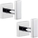 Gancho de toalha de banho Angle Simple Stainless Steel (pacote com 2 unidades)