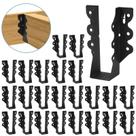 Gancho de vigas 2x6 XZWMY 24PCS de aço revestido a pó preto Gancho de vigas 2x6 XZWMY 24PCS de aço revestido a pó preto
