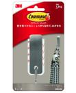 Gancho decorativo Command Brushed Nickel Medium Metal