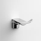 Gancho Duplo de Parede Inox Cromado Design Moderno e Anticorrosão Ideal p/ Toalhas e Roupas WESTING by BSMIX