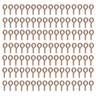 Gancho Mini Pitão Com Rosca Rose Gold Para Bijus Artesanato 100 Peças