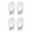 Gancho Oval Plástico Branco Com Adesivo P - 4 Unidades - Or30111 - Ordene Gancho Oval Plástico Branco Com Adesivo P - 4 Unidades - Or30111 - Ordene