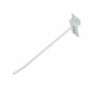 Gancho Painel Canaletado 25 cm Branco Kit 100 peças