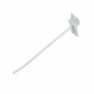 Gancho Painel Canaletado 25 cm Branco Kit 50 peças