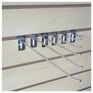 Gancho Painel Canaletado 25 cm Zincado Kit 100 peças