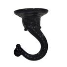 Gancho para colgar estilo swag Living Accents zinc negro 5 cm resistente 1 pieza