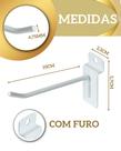 Gancho Para Painel Branco 4,75Mmx10Cm - Kit C/ 100 Peças - SARFER