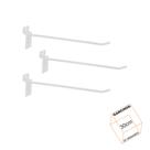 Gancho Para Painel Canaletado 30cm Branco Kit 25 Unidades