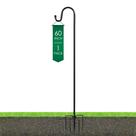 Gancho Pastor Ottsuls 152 cm Aço Resistente Preto Gancho Pastor Ottsuls 152 cm Aço Resistente Preto