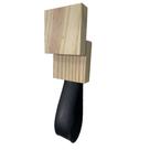 Gancho Pinus Quadrado Duplo com material sintético Preto Gancho Pinus Quadrado Duplo com material sintético Preto