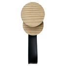 Gancho Pinus Redondo Duplo com material sintético Preto Gancho Pinus Redondo Duplo com material sintético Preto