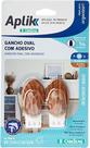 Gancho plastico oval madeira c/2 - Ordene