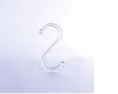 Gancho S Acrílico Transparente Kit 10 unidades