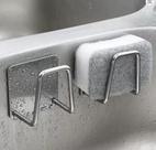 Gancho Suporte Esponja Pia Banheiro Cozinha Inox Auto Colante Resistente Água Organizador Aramado Bucha Gancho Suporte Esponja Pia Banheiro Cozinha Inox Auto Colante Resistente Água Organizador Aramado Bucha