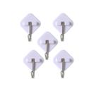 Ganchos adesivos formato de diamante miniso 5 peças.