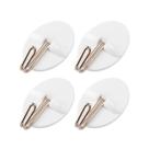 Ganchos adesivos kit 4 pcs ferro e plastico - clink