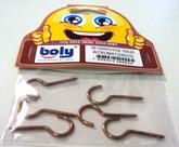 Ganchos Bicromatizados 15x30 Kit 6 PÇS - Boly - Ref. 25