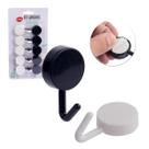 Ganchos C/10 Peças Suporte Parede Plástico Clink Cor Branco