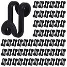 Ganchos Conectores para Cabides HAKDAY 60 Peças Preto