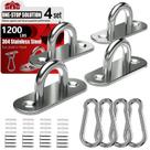 Ganchos de armazenamento sprookber M8 Snap Hooks 304 em aço inoxidável 1200 libras