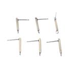 Ganchos De Brinco De Aço Inoxidável 10mm 15mm, 20 Peças, Conectores De Tubo Para Brincos, Fios Para