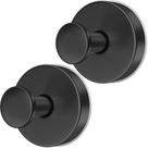 Ganchos de coroa de porta JUUBAOOPN, 22 libras, pretos pesados, pacote com 2