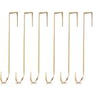 Ganchos de coroa Hotop 38cm para porta frontal de aço, 6 peças