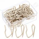 Ganchos de cortina Outus Metal Pin-On, 3 x 2,4 cm, pacote 58