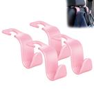 Ganchos de encosto de cabeça para carro Amooca Universal Organizer Hanger (rosa)