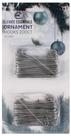 Ganchos de enfeite de Natal Elevate Essentials Silver 2,5 cm 200 quilates