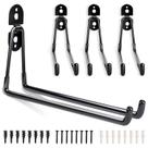 Ganchos de garagem Heevir Heavy Duty 28 cm para montagem em parede, pacote com 4